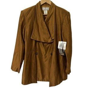 Laura Henson Copper Double Breasted Blazer Women’s Size 14 NWT